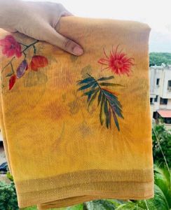 Floral Print Saree