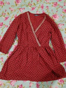 Angrakha Style Short Kurti