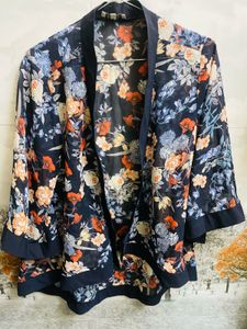 Floral Print Kimono Jacket