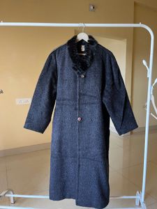 Stylish Wool Blend Overcoat