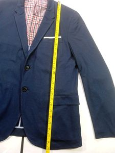 Zara Men's Navy Blue Blazer