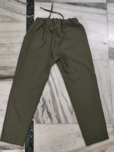 Olive Green Casual Pants by Asnofit