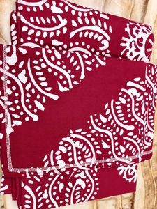 Batik print Bed Cover with pillow covers