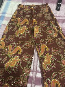 Boho Paisley Print Palazzo Pants