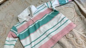 Striped Long Sleeve Polo Shirt