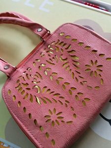 Cute Pink Cutout Clutch Bag