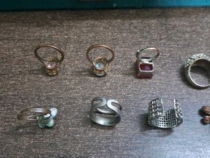 Assorted Gemstone Rings Set