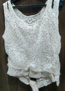 Girls Crop Top With Knot Style