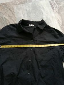 Chic Black Short Sleeve Shirt