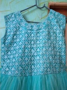 Beautiful Teal Ethnic Gown