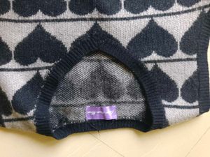 Cute Heart Pattern Knit Vest