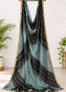 Beautiful Tie-Dye Dupatta with Sequins
