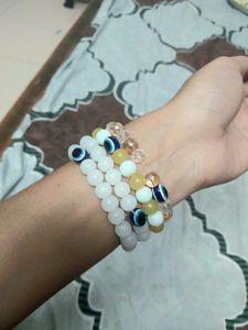 set of 4 Beaded Bracelets