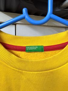 Benetton Yellow Sweatshirt