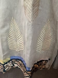 Grey Cotton Stitched Top -M Size