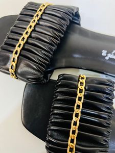 brand new black flip flops