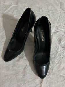 Nine West Black Patent Heels