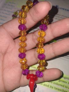 Handmade Colourful Beaded Bracelet With Charm Set