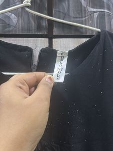 Chic Black Sparkle one piece dress