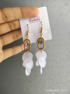 Chic Dangle Earrings with Crystal Accents