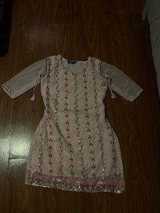 Baby Pink Kurti Set