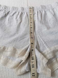 Cozy Lace Trim Sleep Shorts