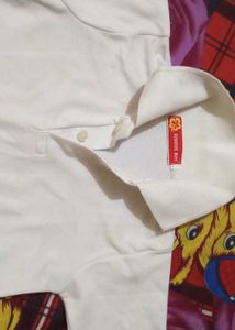 White Polo Shirt School Dress