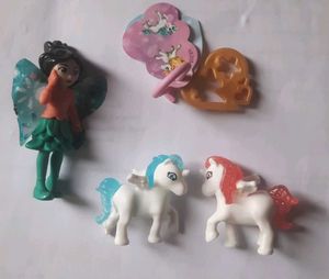 Kinder Joy Fairy and Unicorn Toy Lot