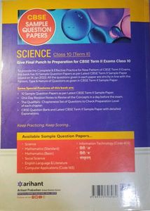 CBSE Class 10 Science Sample Papers