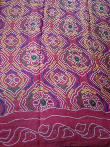 'Pink' Chundari Saree With Blouse