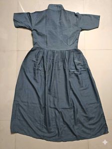 Stylish Blue Shirt Dress