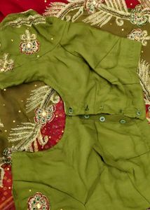 Embroidered Silk Saree