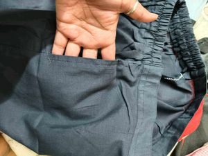 Set of 2 Women Trousers(Black and Maroon) XXL