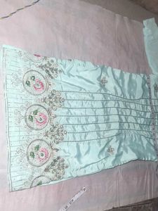 Elegant Mint Green Embroidered Kurta