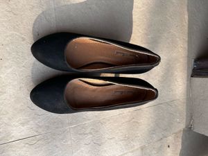 Black Suede Ballet Flats