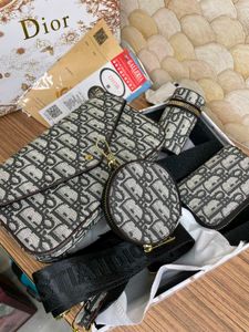 Dior Monogram Shoulder Bag Set