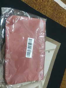 Leather travel pouch:- dusty mauve