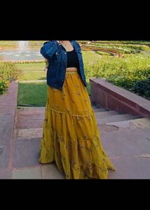 Boho Tiered Maxi Skirt