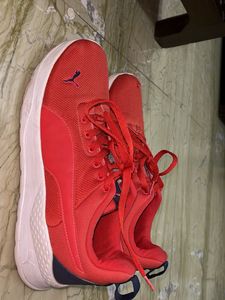 Puma Red Athletic Shoes