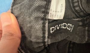 Washed Black Denim Shorts