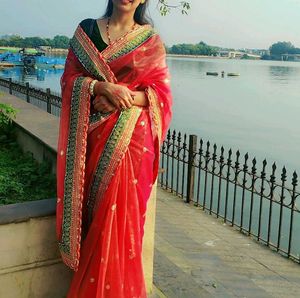 Elegant Pink Saree