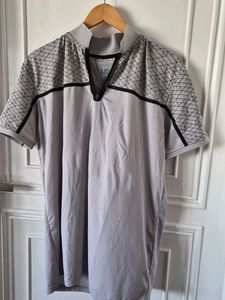 Louis Philippe Men's Short Sleeve Collared Shirt
