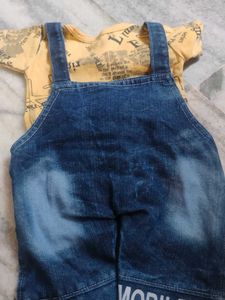 Baby Denim Overalls Set