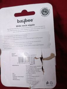 Baybee Wide Neck Feeding Bottle Nipples