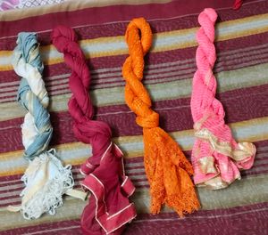 Set of 4 Vibrant Dupattas