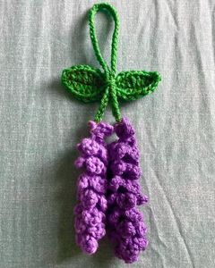 Handmade Crochet flower Bag Charm