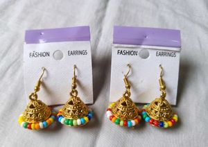 Boho Jhumka Earrings
