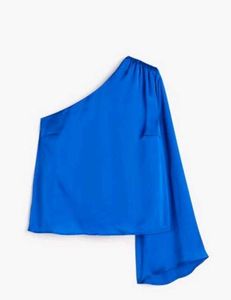 H&M Vibrant Blue One Shoulder Top