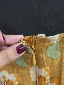FabNU Floral Print A-Line Dress