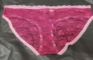 Lace Briefs with Button Detail